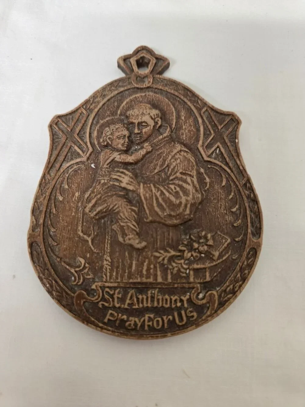St. Anthony Wooden Plaque 
